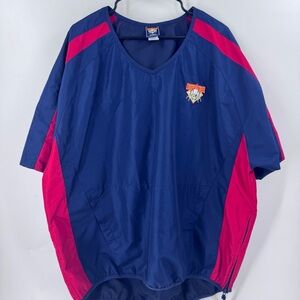 Cooperstown Authentic‎ V- Neck ShortSleeve windbreaker Blue and Red Sports